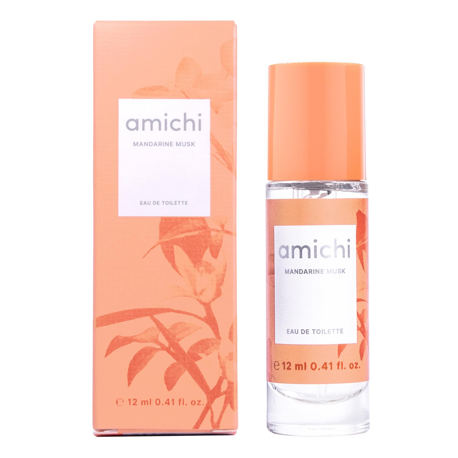 AMICHI - Mandarine Musk, Women's Gift Box, 75 ml Cologne + Body Wash 75 ml + Body Lotion 75 ml, Women's Eau de Toilette, Sweet and Citrus Fragrance, Long Lasting Extravagant Scent