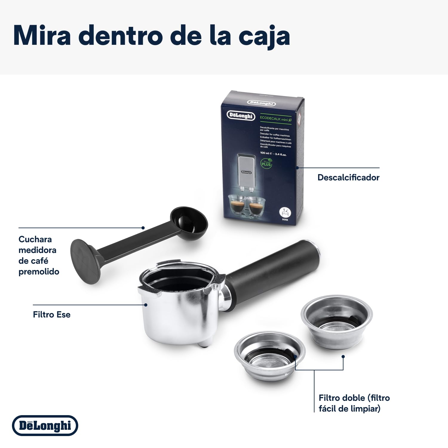 De'Longhi Dedica – Stainless Steel Pump Coffee Maker for Ground Coffee or Single Serve Coffee Maker, Espresso and Cappuccino, 1.3 Liter Reservoir, Anti-Drip System, EC685.BK, Black