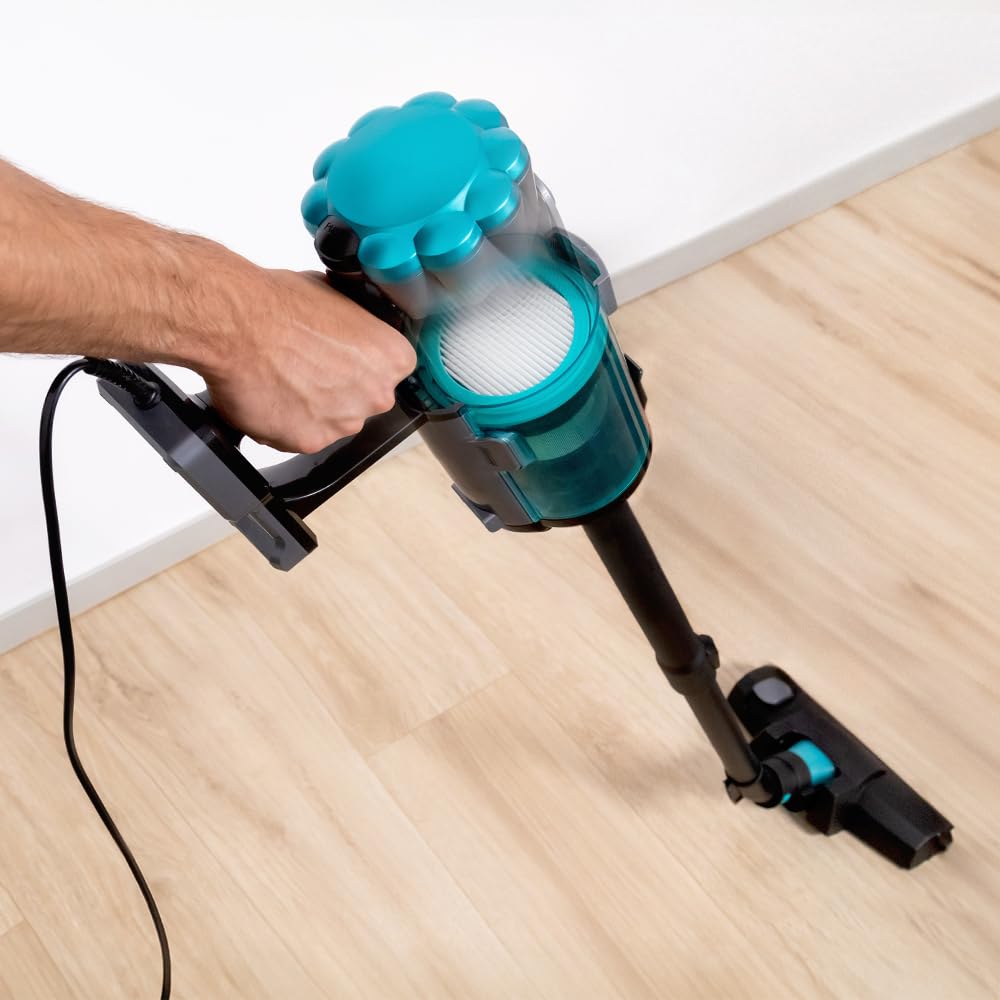 Cecotec Conga Thunderbrush 560 Upright Vacuum Cleaner, 2 in 1, 600 W, Cyclonic Technology, High Efficiency Filter, 6 Metres Radius, Includes 2 Accessories