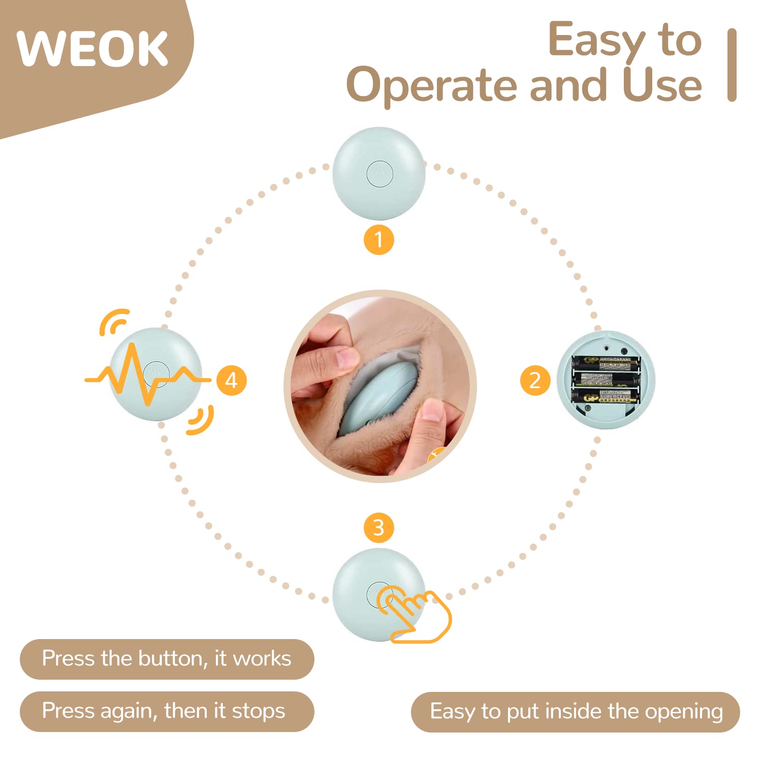 Puppy Heartbeat Toy, Separation Anxiety Relief Toy, Puppy Heartbeat Calming Plush Toy for Anxiety and Behavior