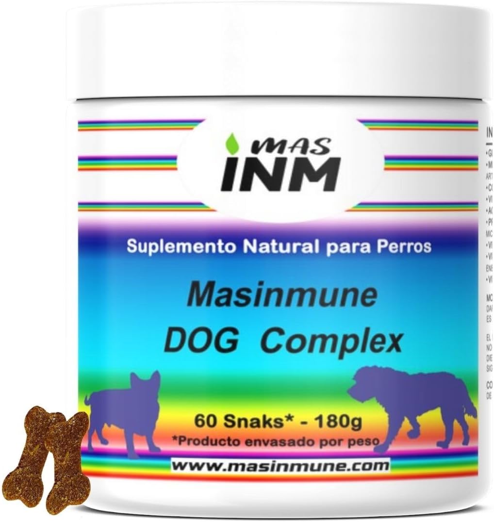 Masimmune Dog Complex - Chondroprotector Dogs - Joint Support and Immune System - Glucosamine Chondroitin Dogs - MSM - Omega 3 - 60 Chewable Snacks.