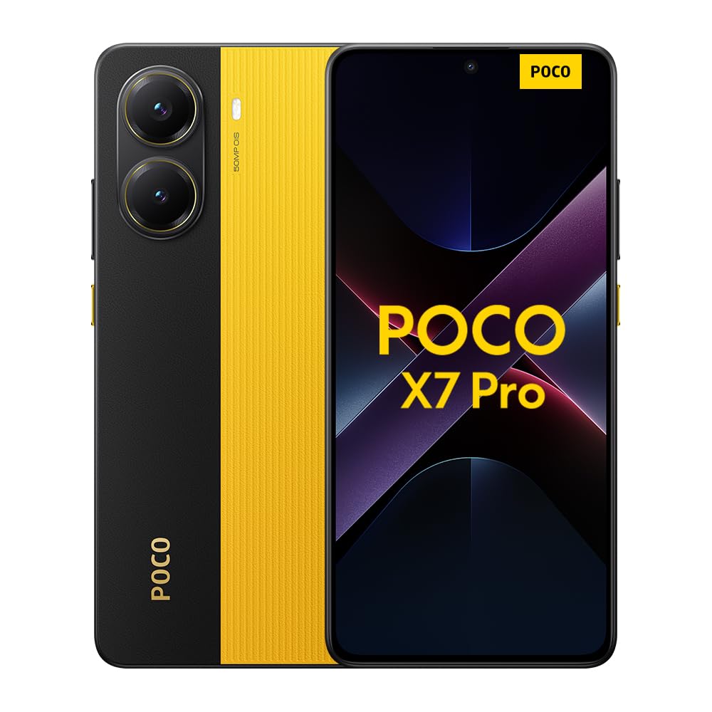XIAOMI POCO X7 Pro Smartphone 12+512GB, CrystalRes 1.5K 120Hz AMOLED Display, MediaTek Dimensity 8400-Ultra, 50MP Camera, 90W HyperCharge, Charger Not Included, Black (ES Version)