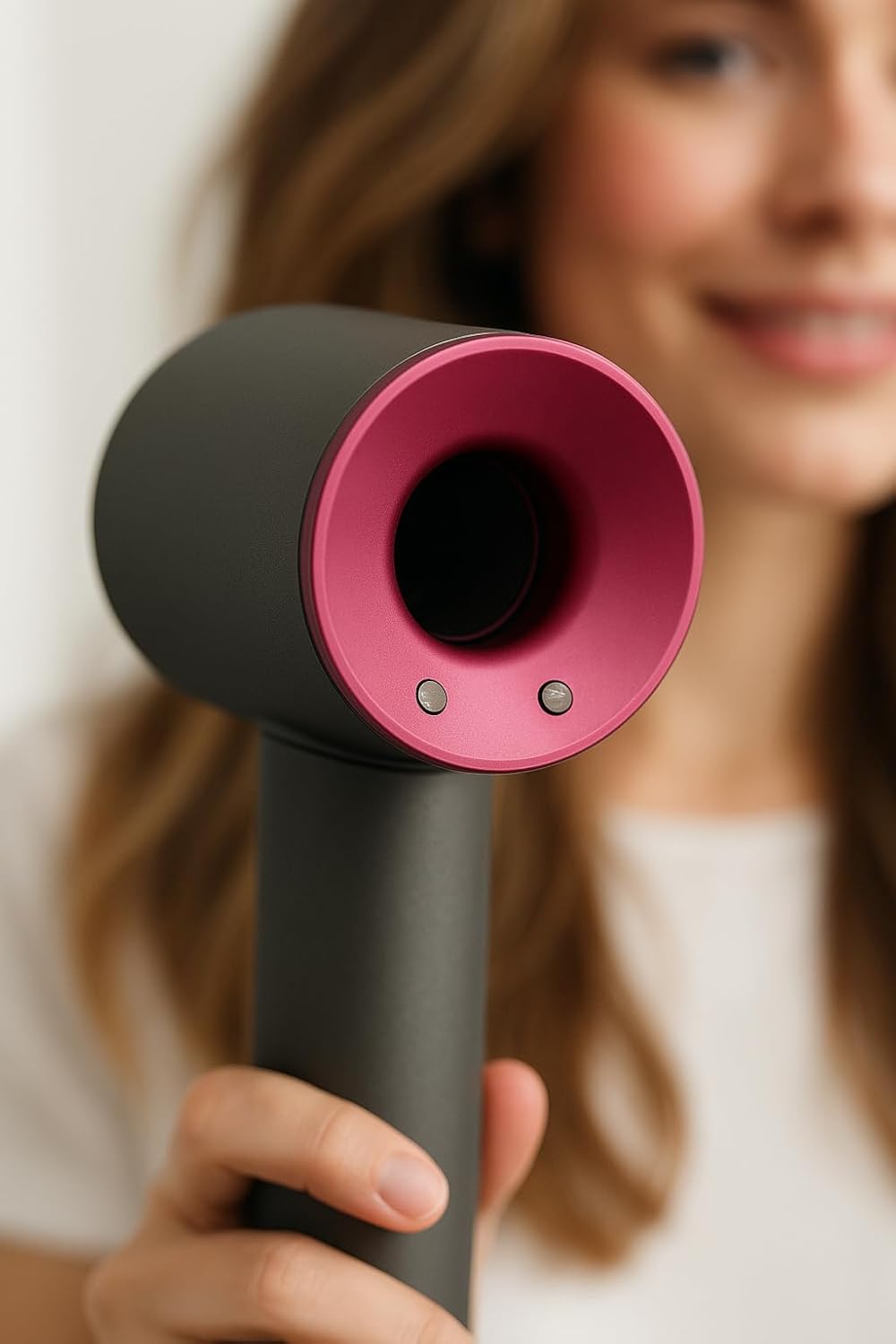 Secador de pelo profesional KLACK «Super Hair Dryer» de nueva generación, Concentrador, Difusor, Alisador y Soporte de pared, Tecnología Iónica, Silencioso, 3 velocidades, Frio y Calor