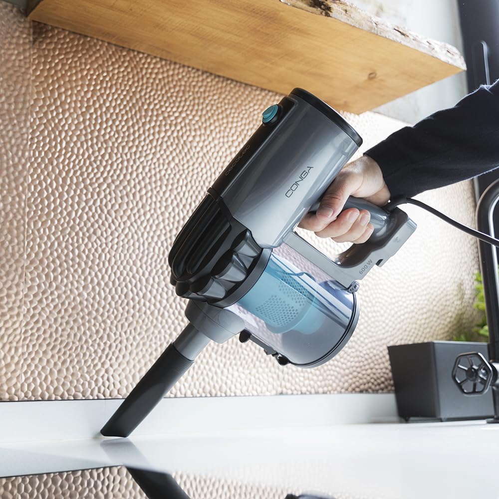 Cecotec Conga Thunderbrush 560 Upright Vacuum Cleaner, 2 in 1, 600 W, Cyclonic Technology, High Efficiency Filter, 6 Metres Radius, Includes 2 Accessories