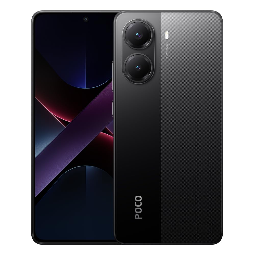 XIAOMI POCO X7 Pro Smartphone 12+512GB, CrystalRes 1.5K 120Hz AMOLED Display, MediaTek Dimensity 8400-Ultra, 50MP Camera, 90W HyperCharge, Charger Not Included, Black (ES Version)