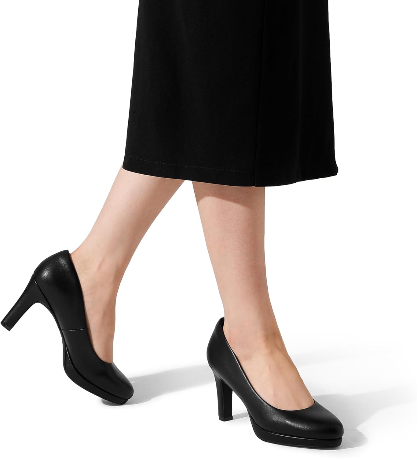 DREAM PAIRS High Heels Dress-Up Pumps Comfortable for Women Classic for 1cm Platforms for Work Party