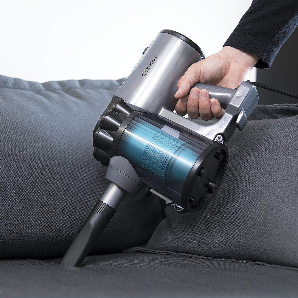 Cecotec Conga Thunderbrush 560 Upright Vacuum Cleaner, 2 in 1, 600 W, Cyclonic Technology, High Efficiency Filter, 6 Metres Radius, Includes 2 Accessories