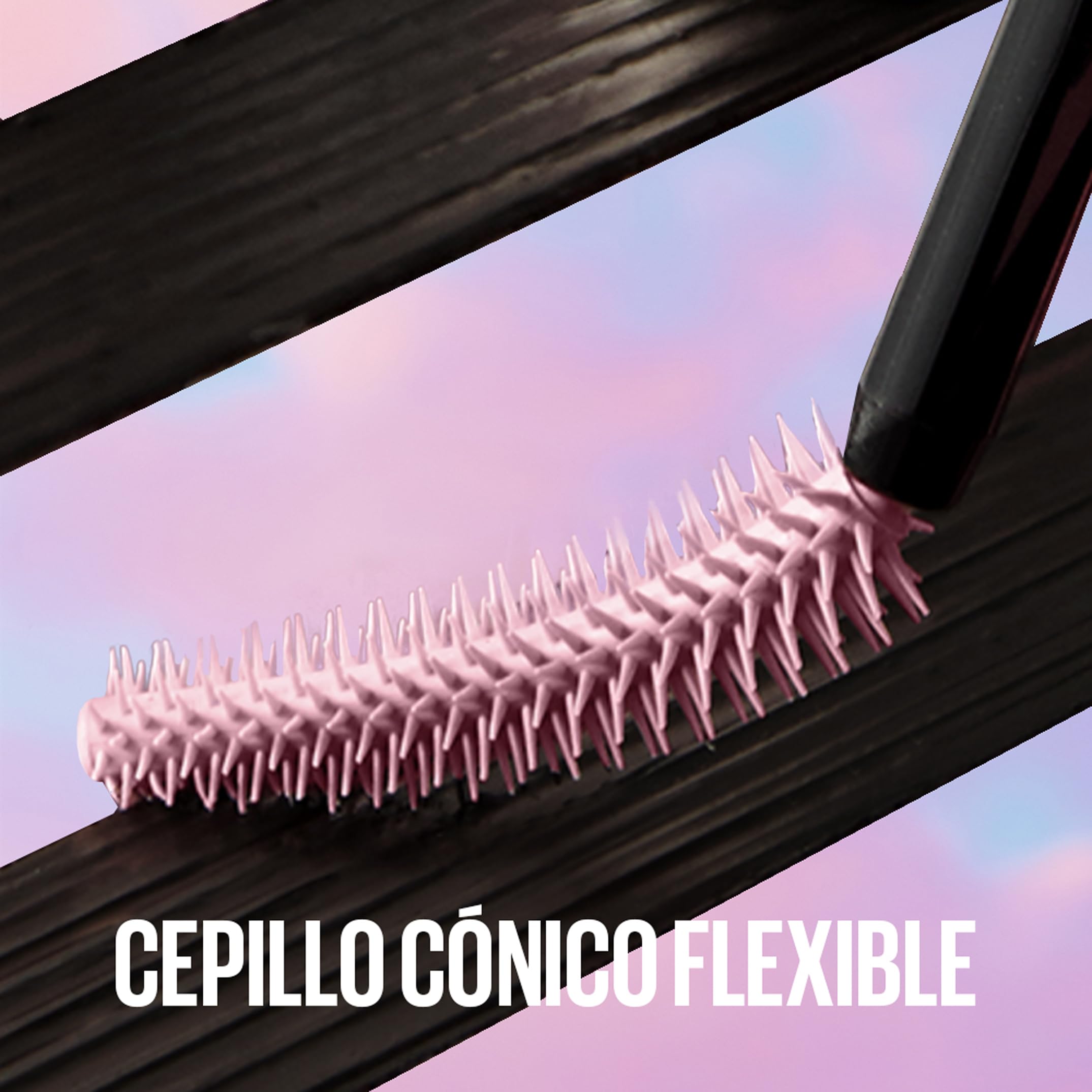 Maybelline New York Lash Sensational Sky High Mascara with Flexible Brush and Bamboo Extract, Extreme Volume and Length for Long and Defined Eyelashes, 5ml, Shade 01, Black