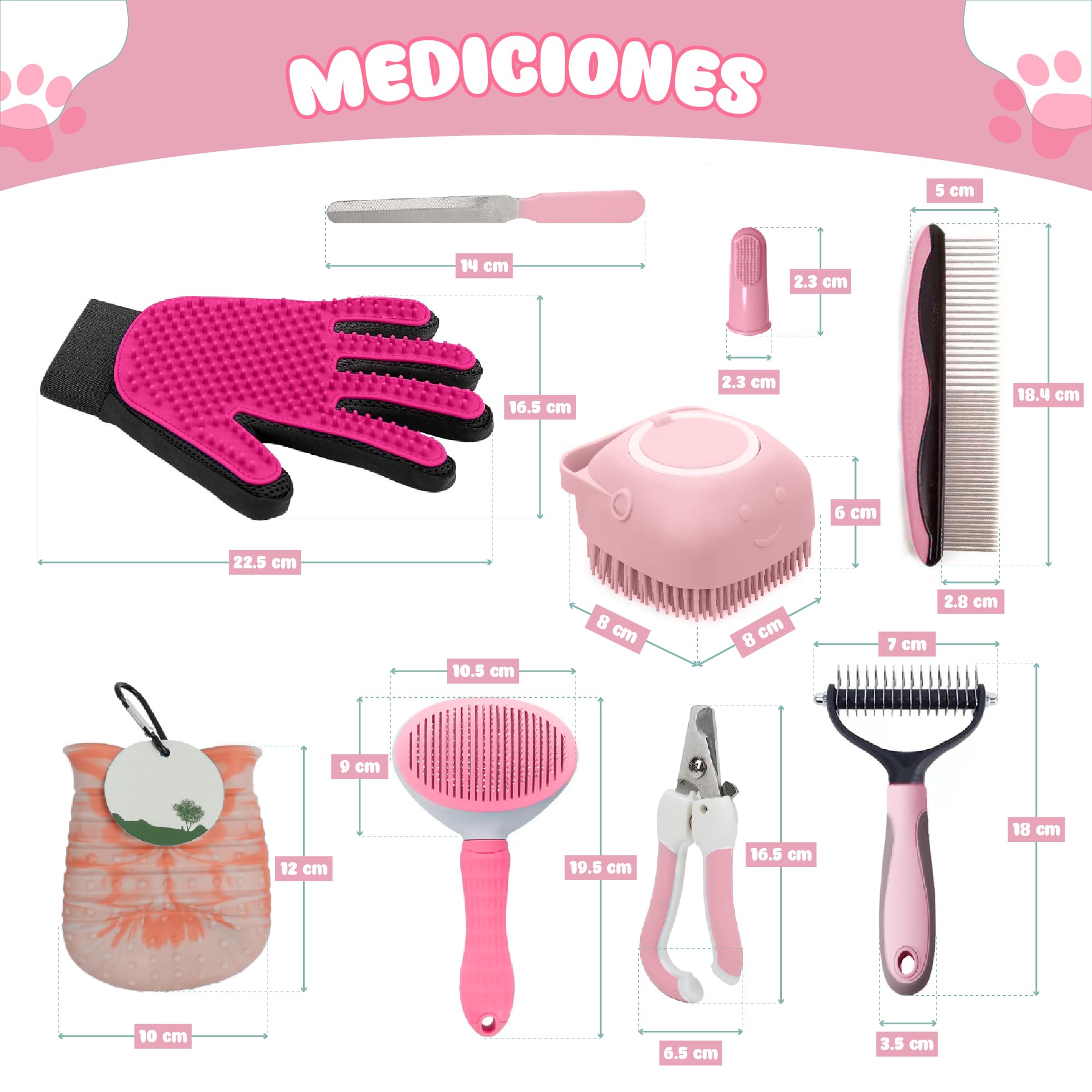 Grooming Kit for Dogs and Cats – Professional 5 Piece Set with Quiet Hair Clipper, Brush, Comb, Scissors & Vacuums – Complete Pet Care Kit at Home