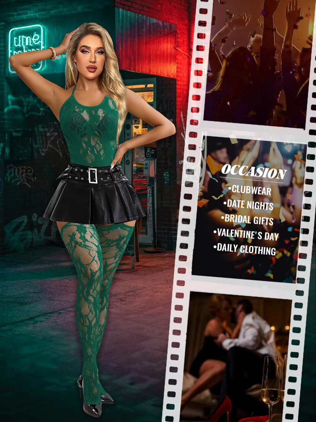 Buitifo mesh bodysuit woman plus size crotchless sexy sleepwear soft lingerie women