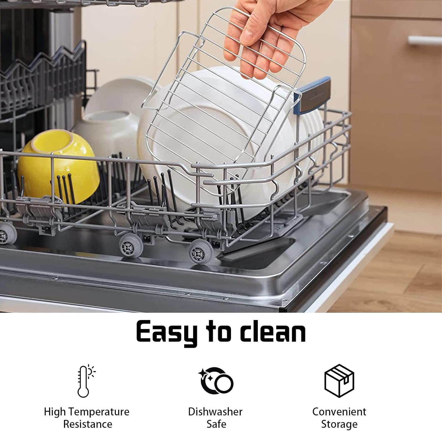 2 Pieces Air Fryer Rack Compatible with Ninja Foodi [AF400EU]/[AF300EU], Air Fryer Rack Set with Skewer, Air Fryer Accessories