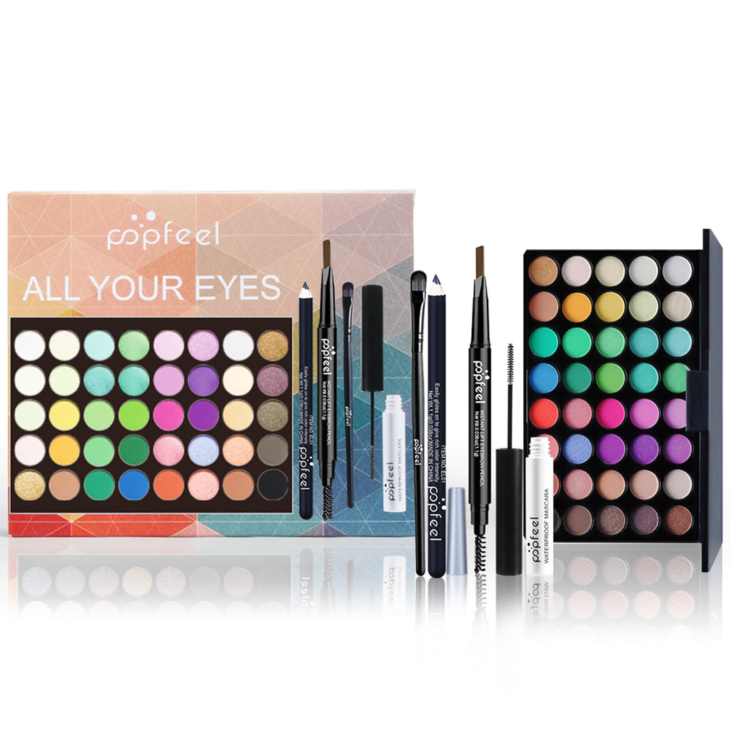 Makeup Sets, Makeup Beauty Gift for Women, with Eyeshadow Palette, Mask, Brow Pencil, Eyeshadow Brush, Vegan Cosmetics, Makeup Set Eyes and Face