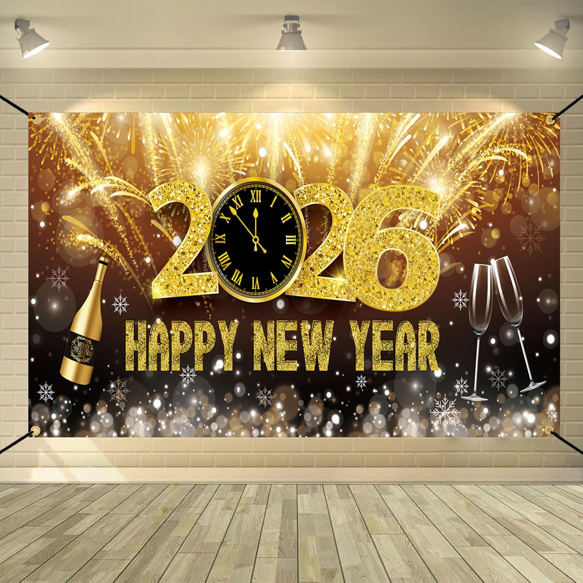 Christmas Door Decoration Santa Claus Hanging Banner Backdrop, Christmas Banner for Home Front Door Decoration -90 x 180 cm