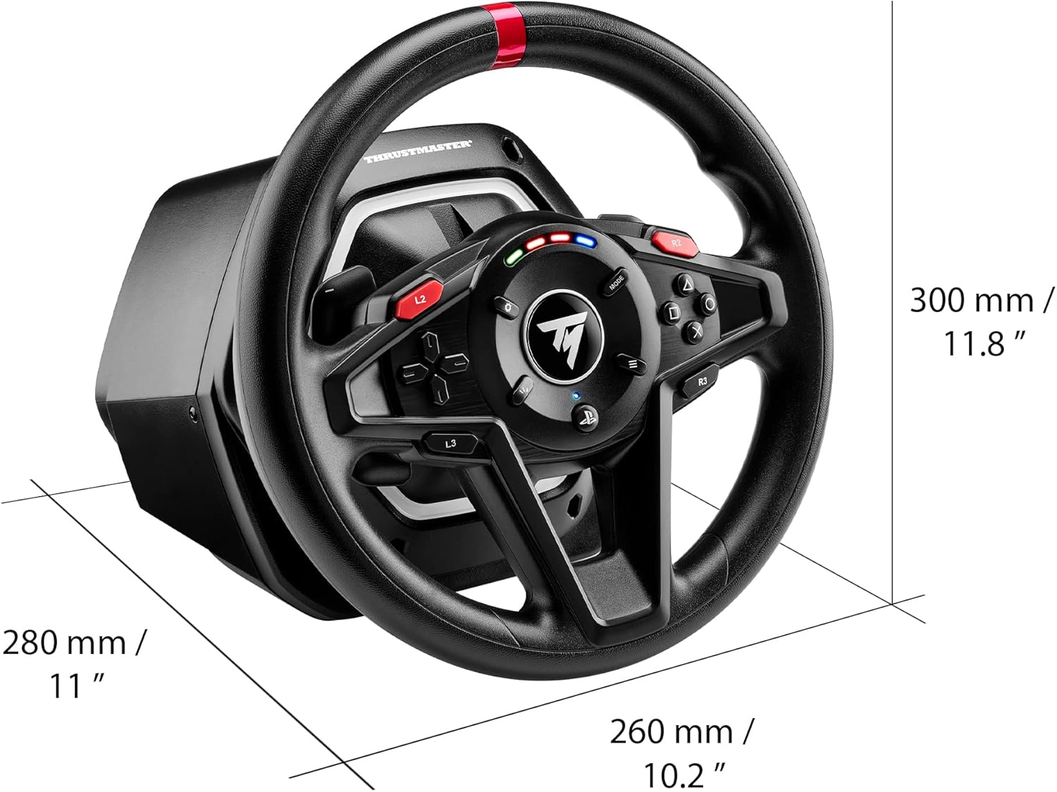 Thrustmaster T128, Volante de Carreras Force Feedback con Pedales Magnéticos, PlayStation 5, PlayStation 4, PC