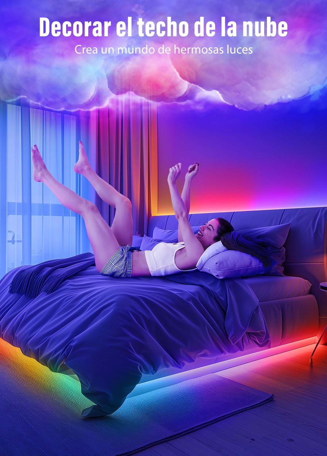 LED Strips 20 Metres RGB 5050, LED Lights with App and Controller, Sync with Music, Ideal for LED Lights, Room Lights, Party Decoration and Christmas (10 m x 2)