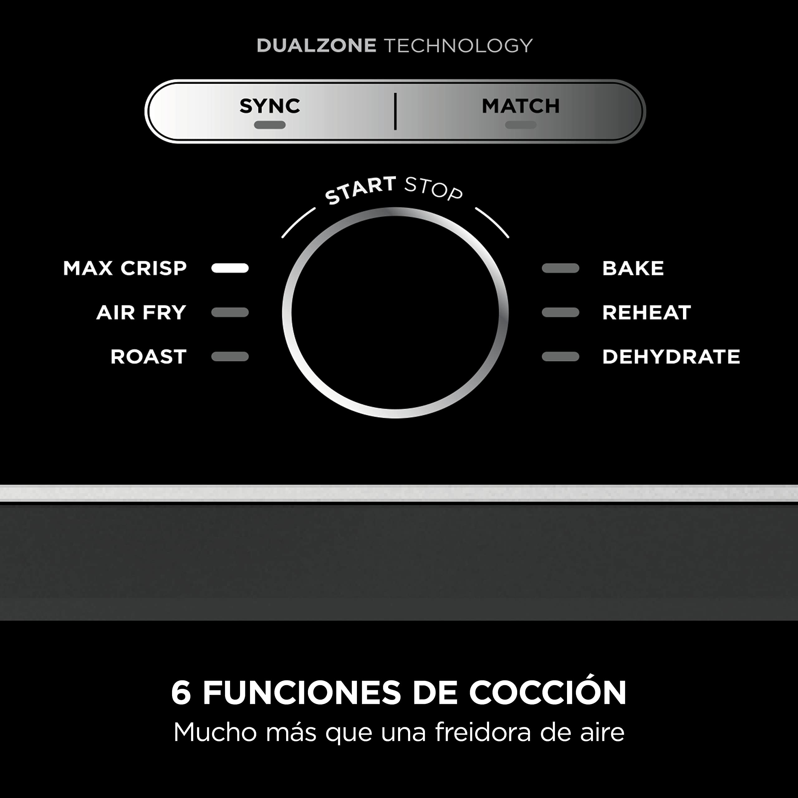 Ninja Foodi [AF300EU] Dual Zone Air Fryer, 2470 W, 7.6 liters, Plastic, Black