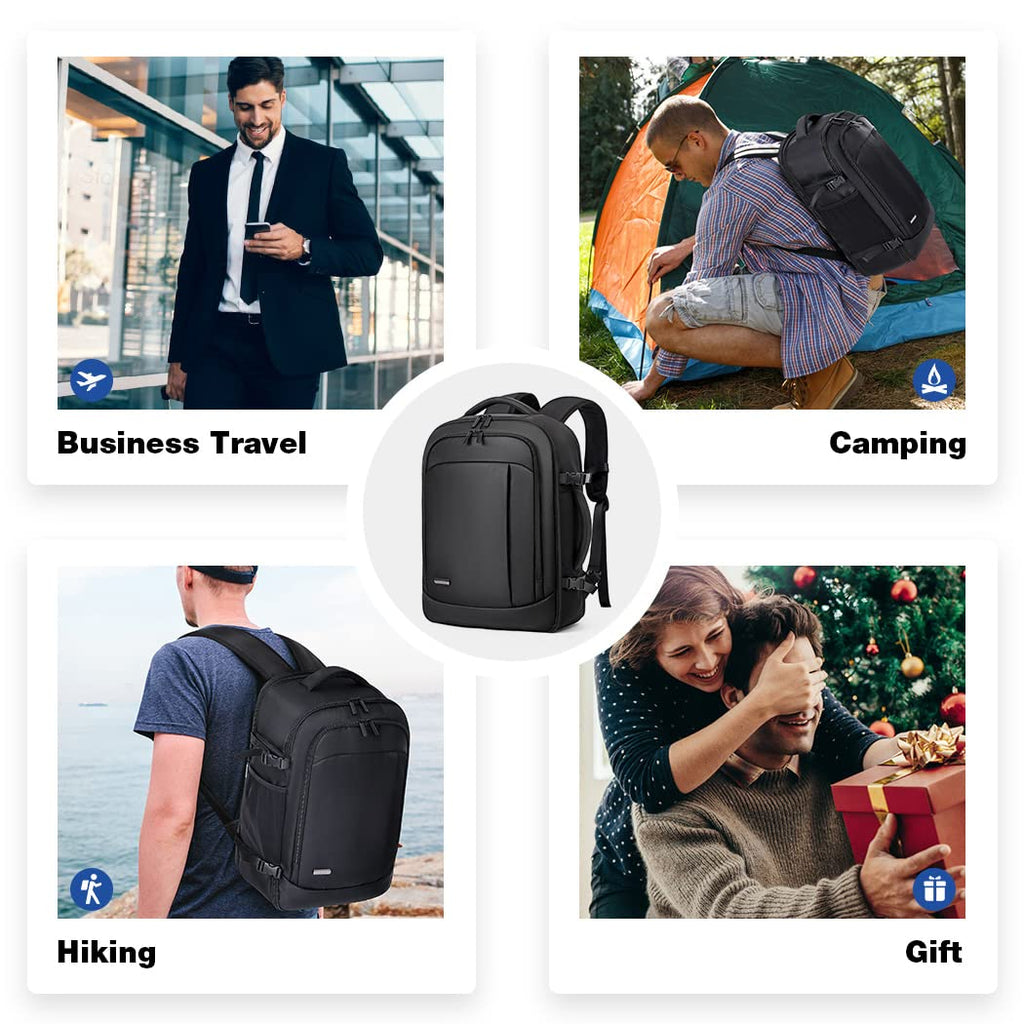 Travel Backpack Cabin Airplane 40x20x25 | Travel Backpack Woman Man - Travel Suitcases Cabin with 6 Organizer Bags - Holidays Business Travel School