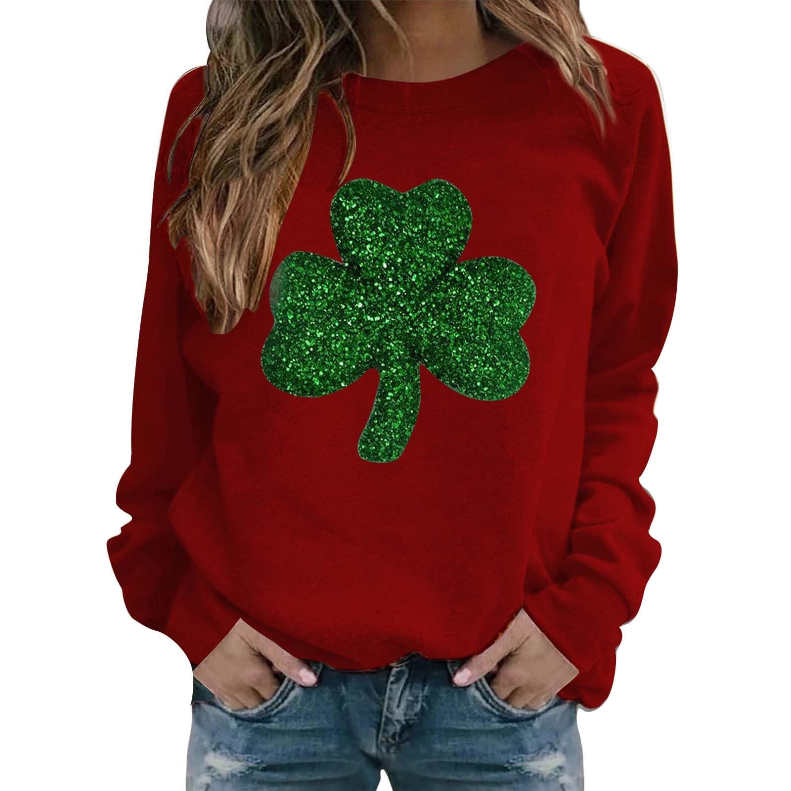 Long-sleeved sweatshirt with collar and floral print casual for women robes women winter sale women's long sleeve thermal t-shirt 4XL Christmas sweater women