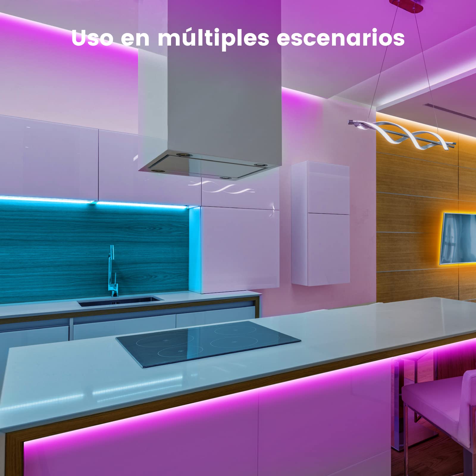 LED Strips 20 Metres RGB 5050, LED Lights with App and Controller, Sync with Music, Ideal for LED Lights, Room Lights, Party Decoration and Christmas (10 m x 2)