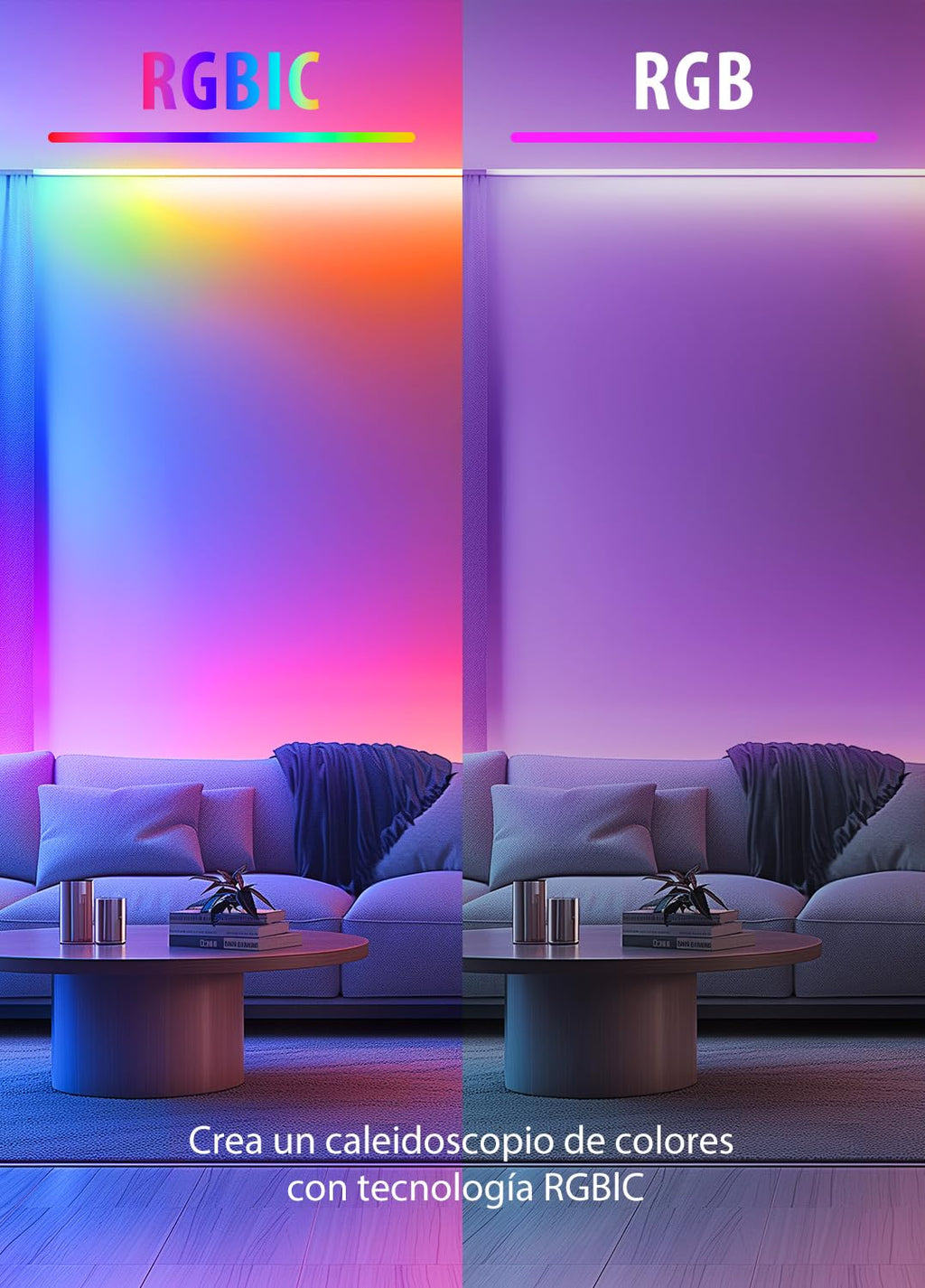 LED Strips 20 Metres RGB 5050, LED Lights with App and Controller, Sync with Music, Ideal for LED Lights, Room Lights, Party Decoration and Christmas (10 m x 2)