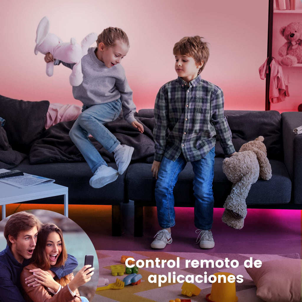 LED Strips 20 Metres RGB 5050, LED Lights with App and Controller, Sync with Music, Ideal for LED Lights, Room Lights, Party Decoration and Christmas (10 m x 2)