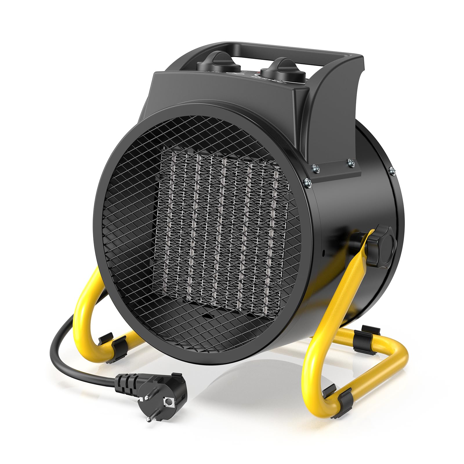 Ceramic Heater 2000W - Low Consumption - Portable Electric Radiator - Fast Heating in 3 s - Suitable for Homes, Bathrooms and Construction Sites