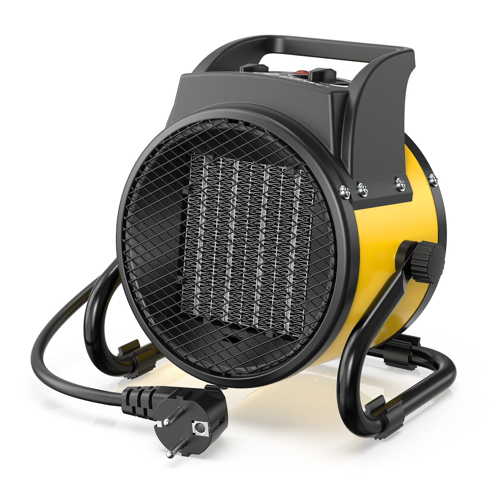 Ceramic Heater 2000W - Low Consumption - Portable Electric Radiator - Fast Heating in 3 s - Suitable for Homes, Bathrooms and Construction Sites