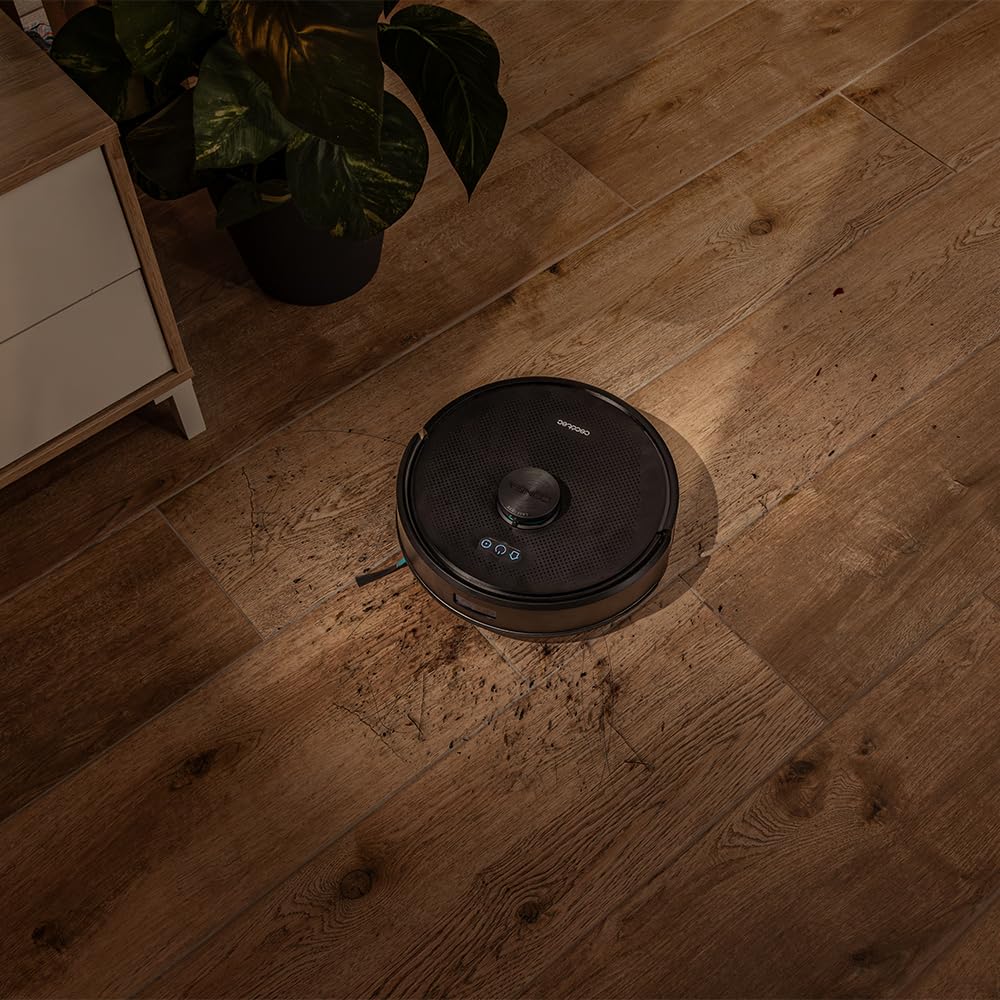 Cecotec Conga M50 Robot Vacuum Cleaner and Floor Scrubber, Laser Navigation, 5000Pa Suction Pressure, 3200 mAh Battery, Multifunction Brush for All Surfaces, Coverage up to 160 m²