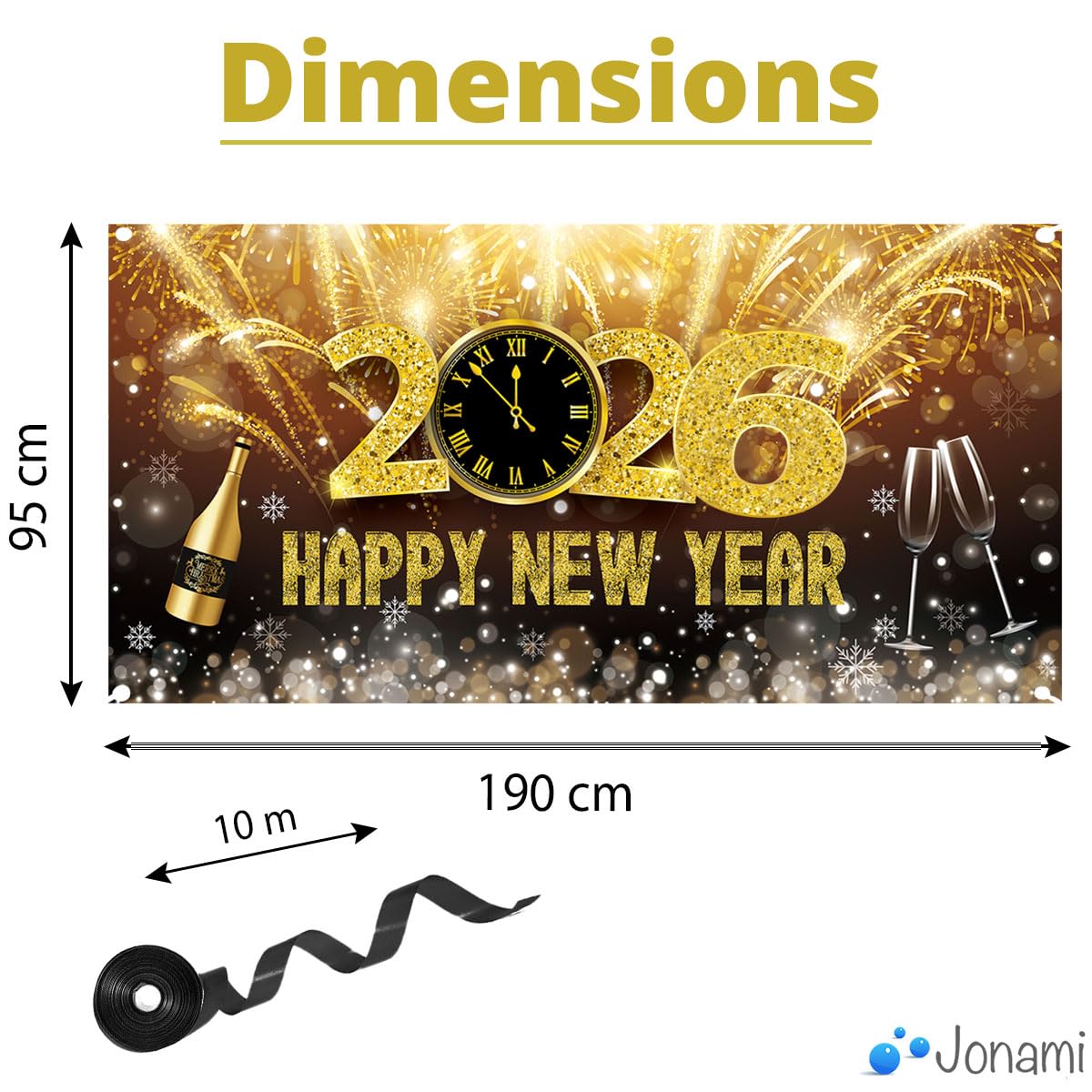 Christmas Door Decoration Santa Claus Hanging Banner Backdrop, Christmas Banner for Home Front Door Decoration -90 x 180 cm