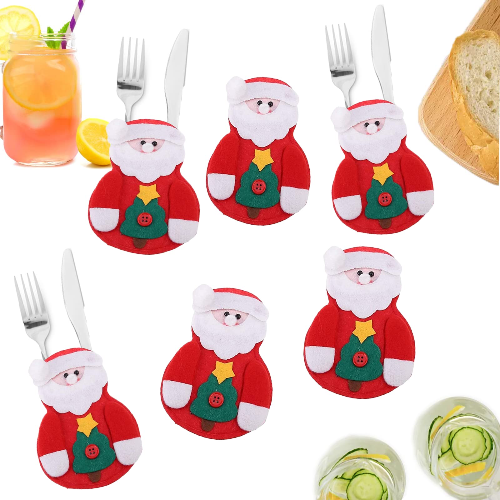Uten Christmas Cutlery, 2/6pcs (Christmas Costumes-6pcs)
