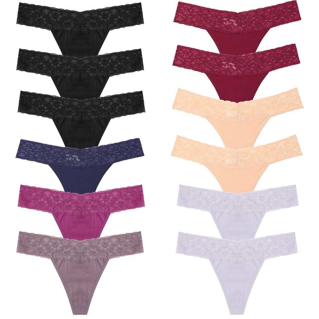 BeReady thongs woman pack thongs sexy for women lace soft thong women cotton stretch thong underwear women