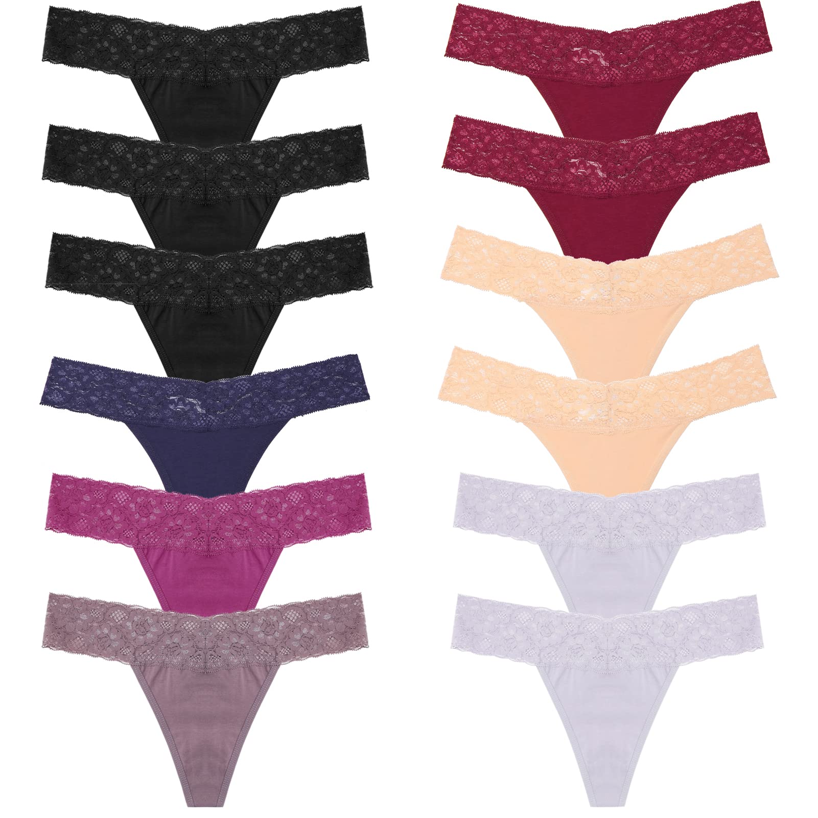 BeReady thongs woman pack thongs sexy for women lace soft thong women cotton stretch thong underwear women