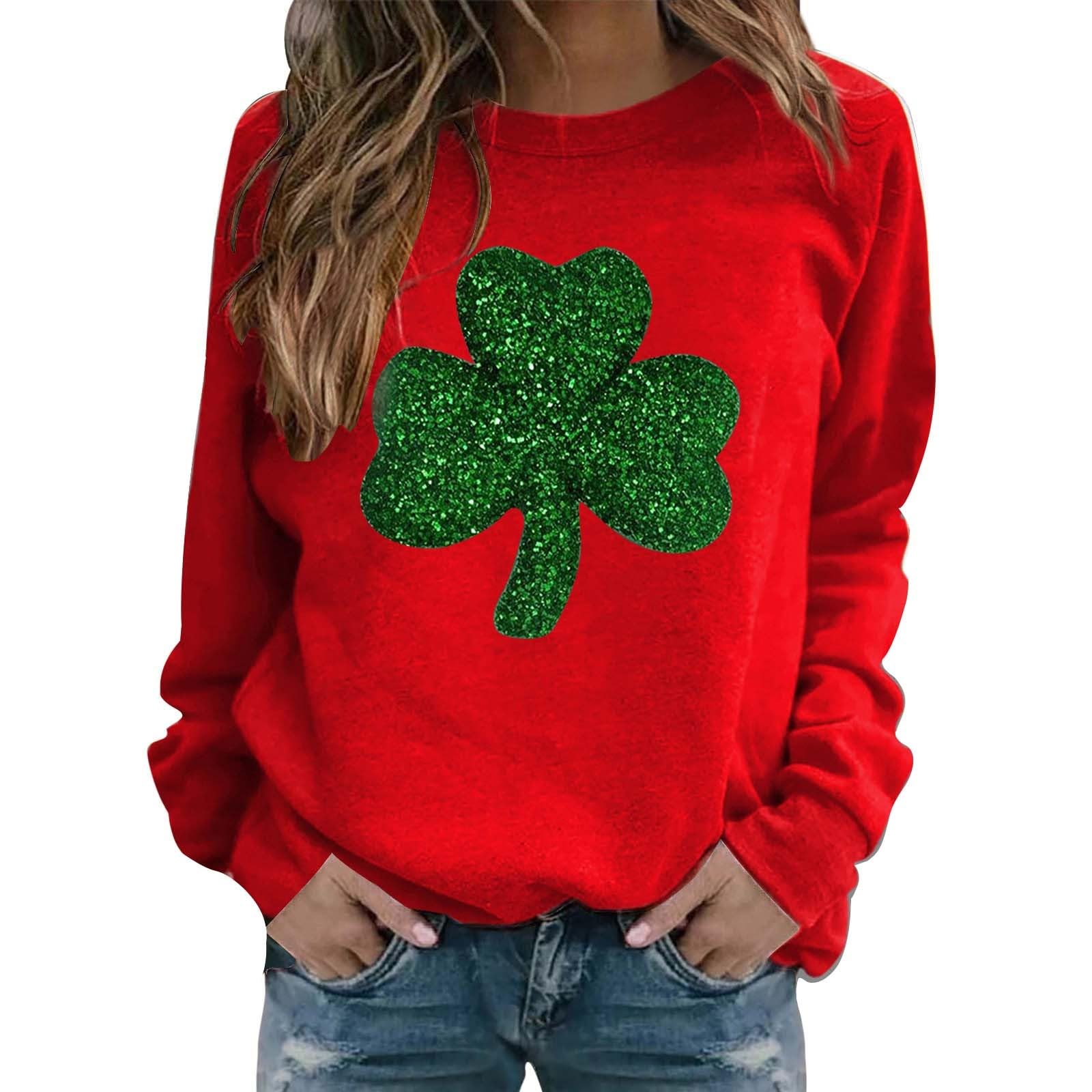 Long-sleeved sweatshirt with collar and floral print casual for women robes women winter sale women's long sleeve thermal t-shirt 4XL Christmas sweater women