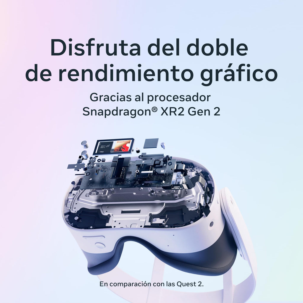 Meta Quest 3S 128 GB — Entra en la Realidad Mixta —— Gafas compactas - Incluyen 3 Meses de Prueba para Meta Horizon+