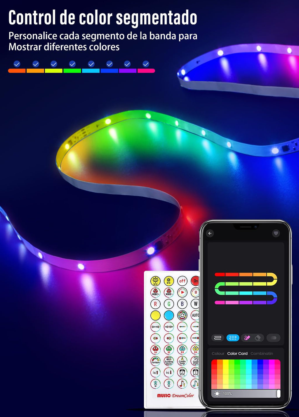LED Strips 20 Metres RGB 5050, LED Lights with App and Controller, Sync with Music, Ideal for LED Lights, Room Lights, Party Decoration and Christmas (10 m x 2)