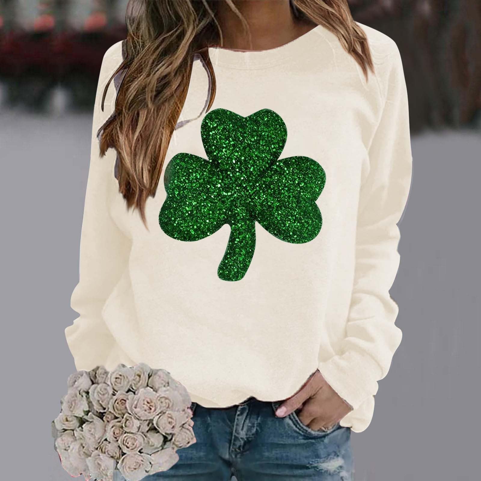 Long-sleeved sweatshirt with collar and floral print casual for women robes women winter sale women's long sleeve thermal t-shirt 4XL Christmas sweater women