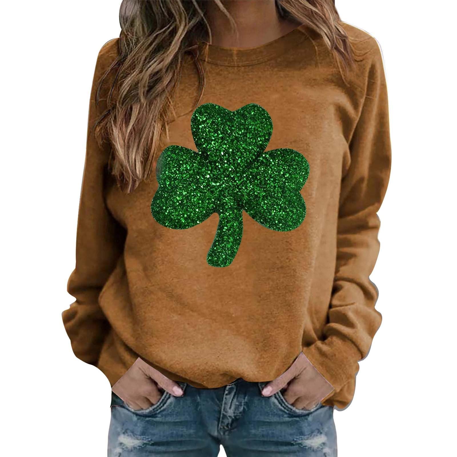 Long-sleeved sweatshirt with collar and floral print casual for women robes women winter sale women's long sleeve thermal t-shirt 4XL Christmas sweater women