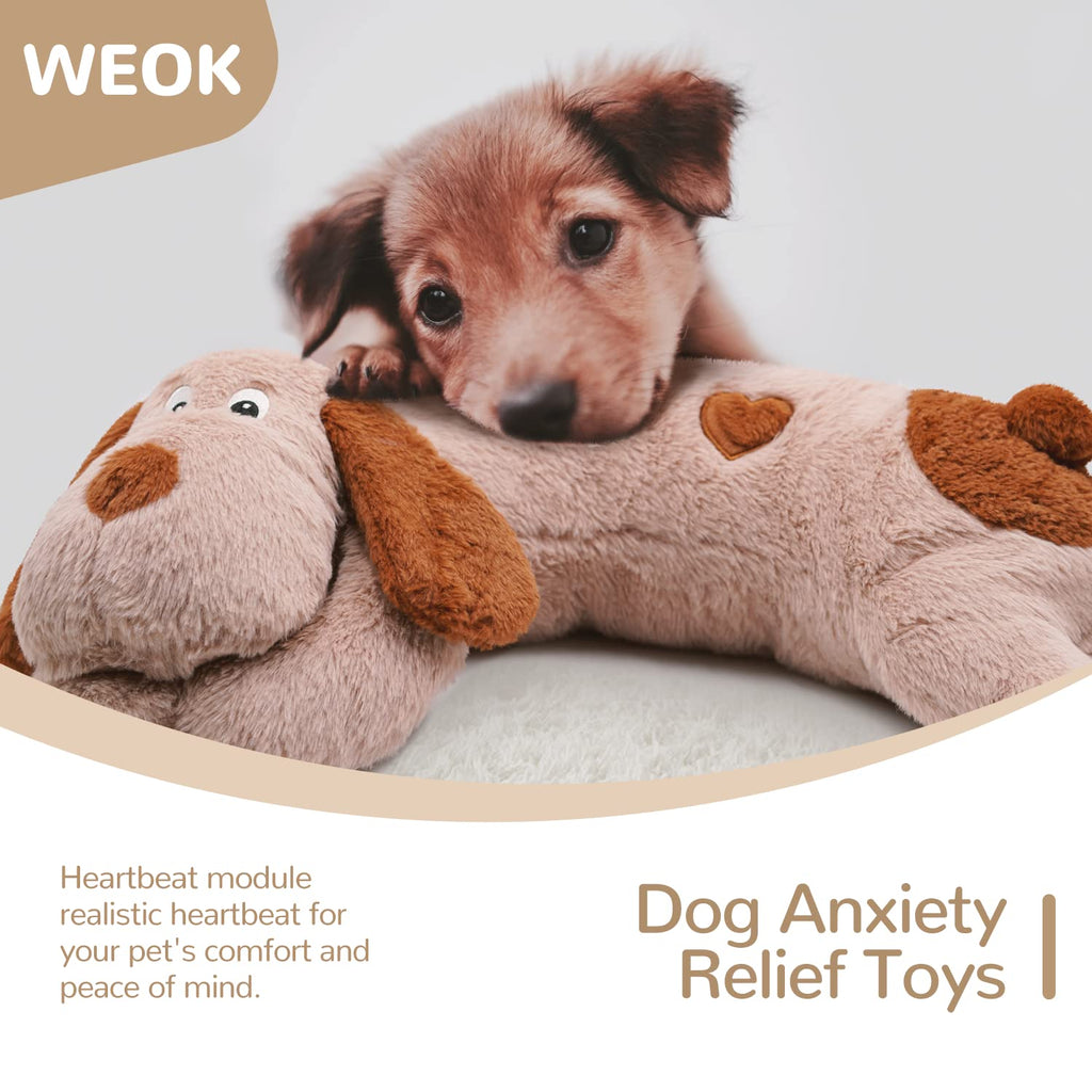 Puppy Heartbeat Toy, Separation Anxiety Relief Toy, Puppy Heartbeat Calming Plush Toy for Anxiety and Behavior