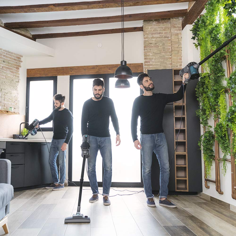 Cecotec Conga Thunderbrush 560 Upright Vacuum Cleaner, 2 in 1, 600 W, Cyclonic Technology, High Efficiency Filter, 6 Metres Radius, Includes 2 Accessories