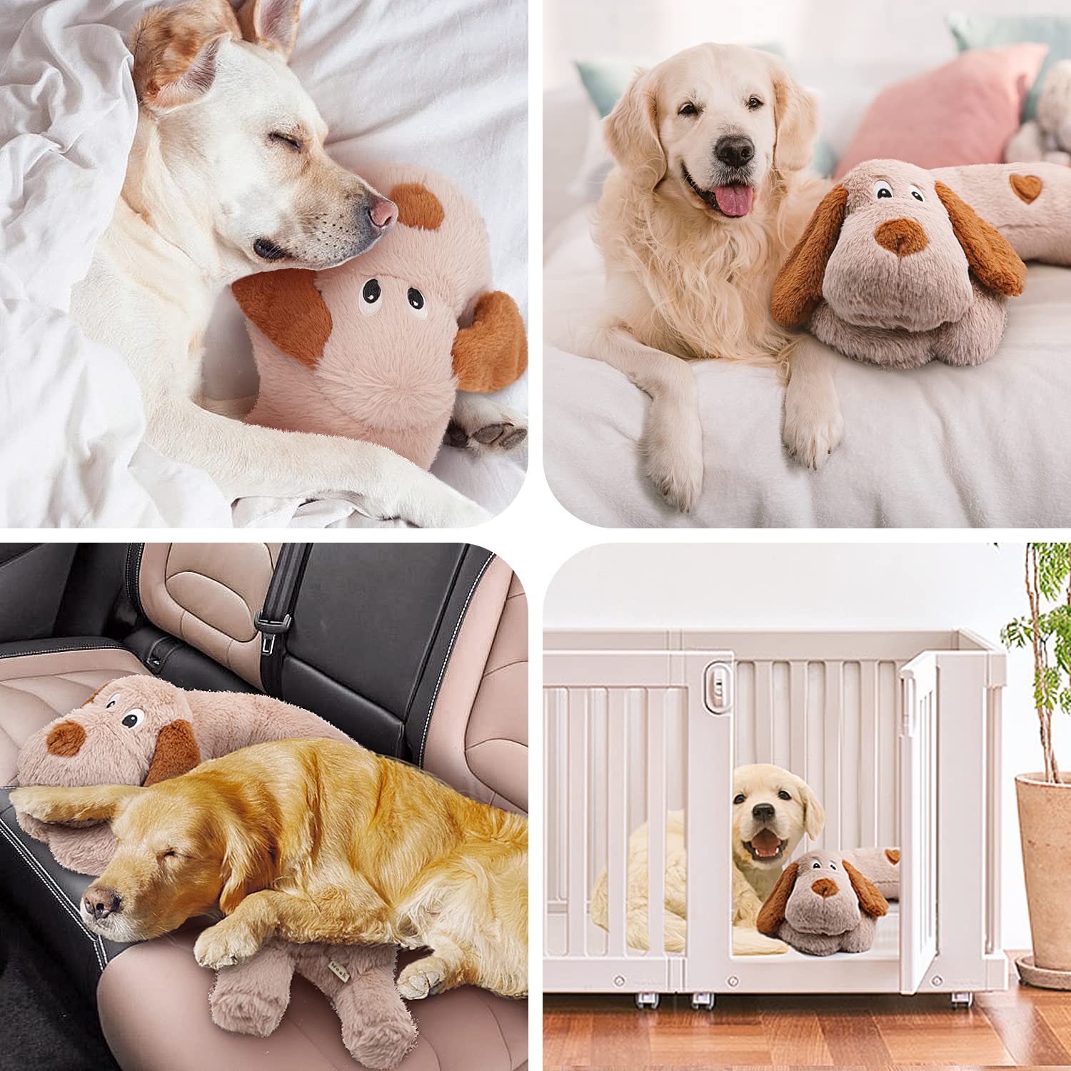 Puppy Heartbeat Toy, Separation Anxiety Relief Toy, Puppy Heartbeat Calming Plush Toy for Anxiety and Behavior