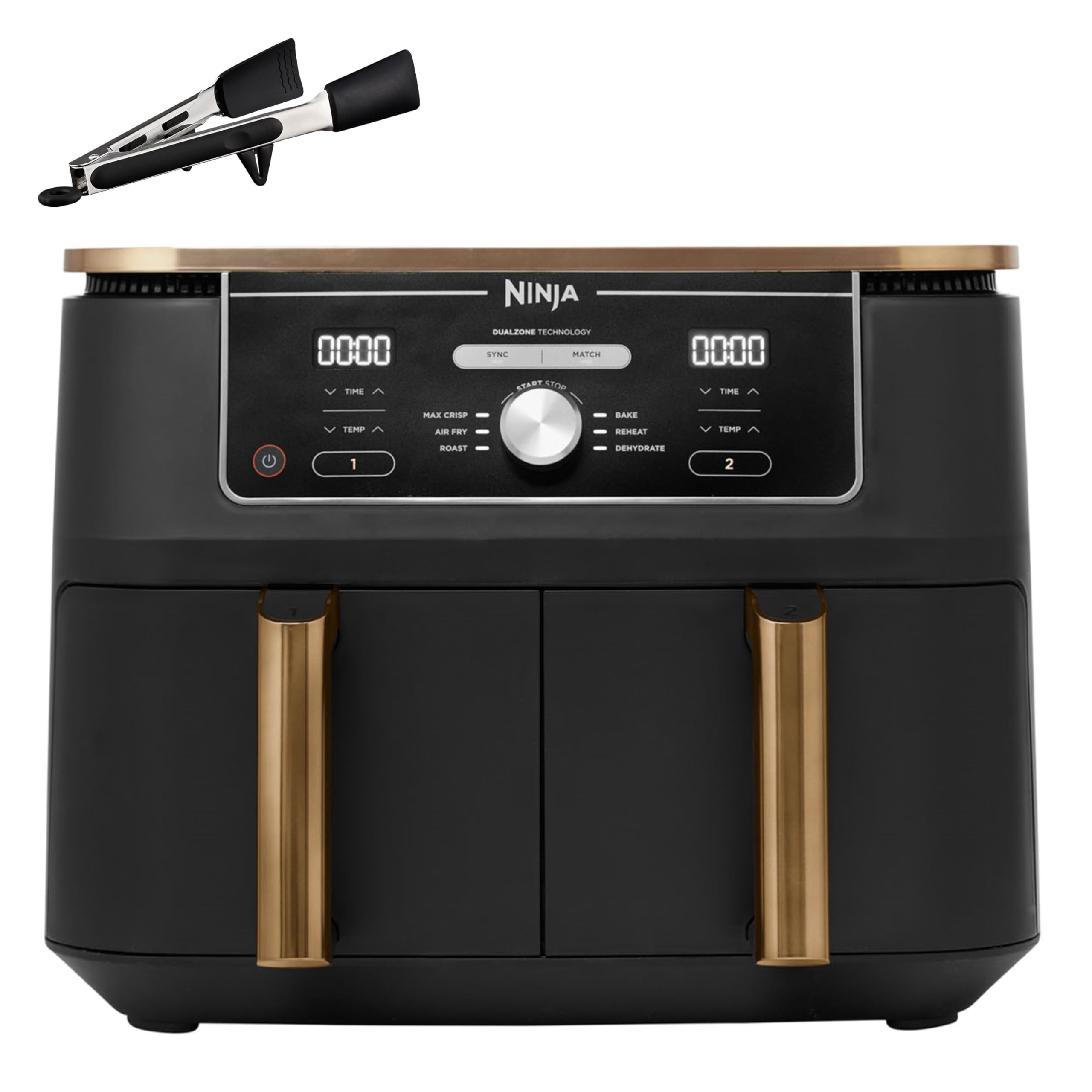 Ninja Foodi [AF300EU] Dual Zone Air Fryer, 2470 W, 7.6 liters, Plastic, Black