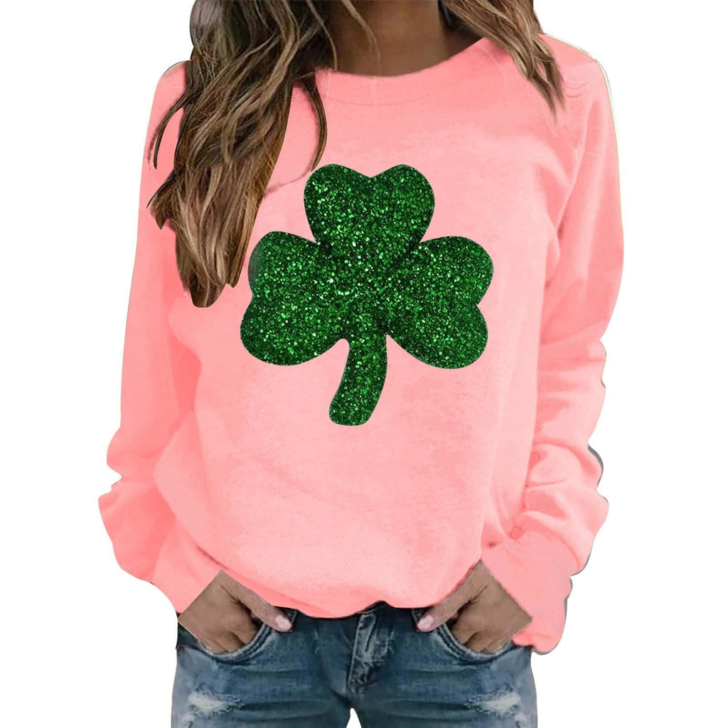 Long-sleeved sweatshirt with collar and floral print casual for women robes women winter sale women's long sleeve thermal t-shirt 4XL Christmas sweater women