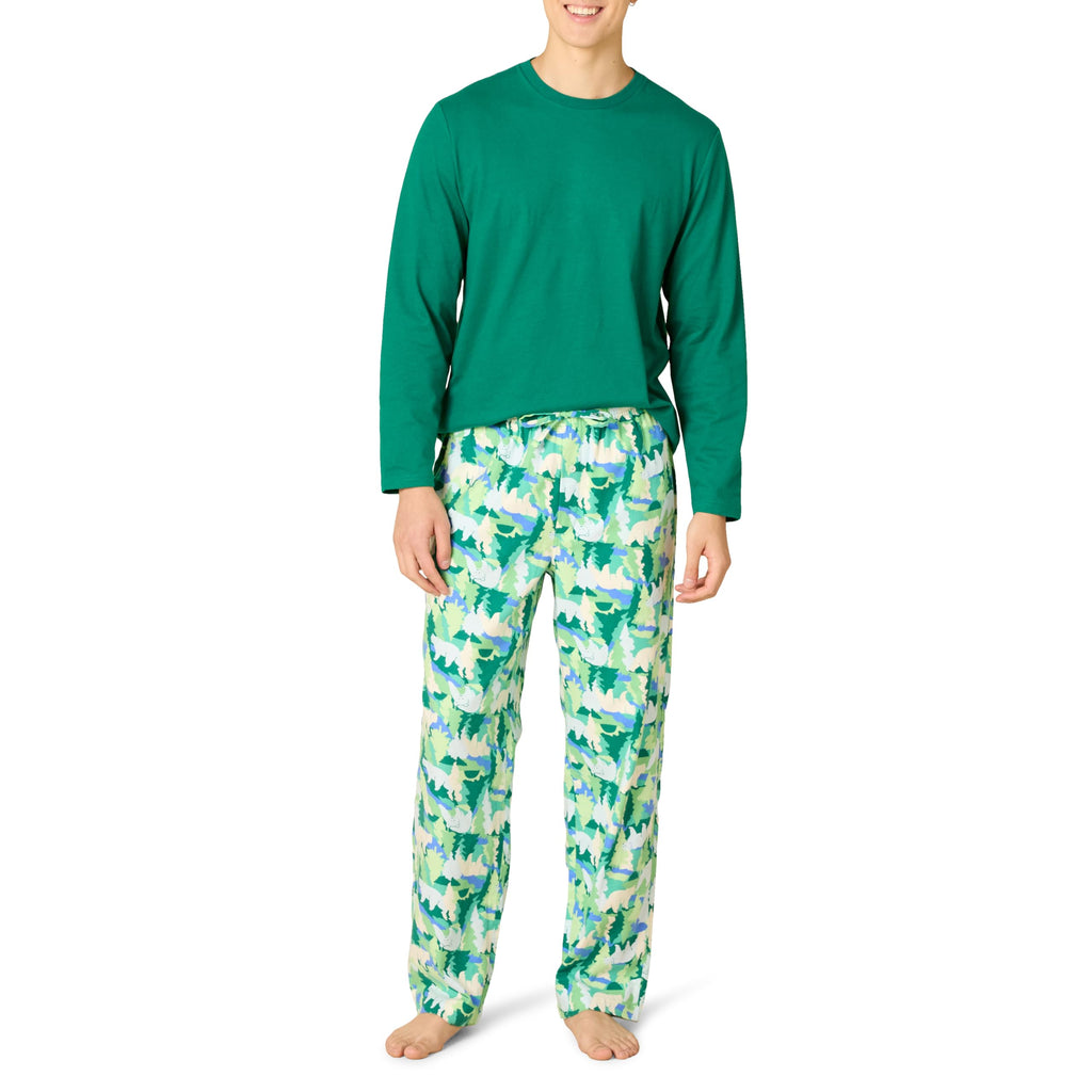 Amazon Essentials Men's Soft Flannel Pajama Set (Available in Plus Size)