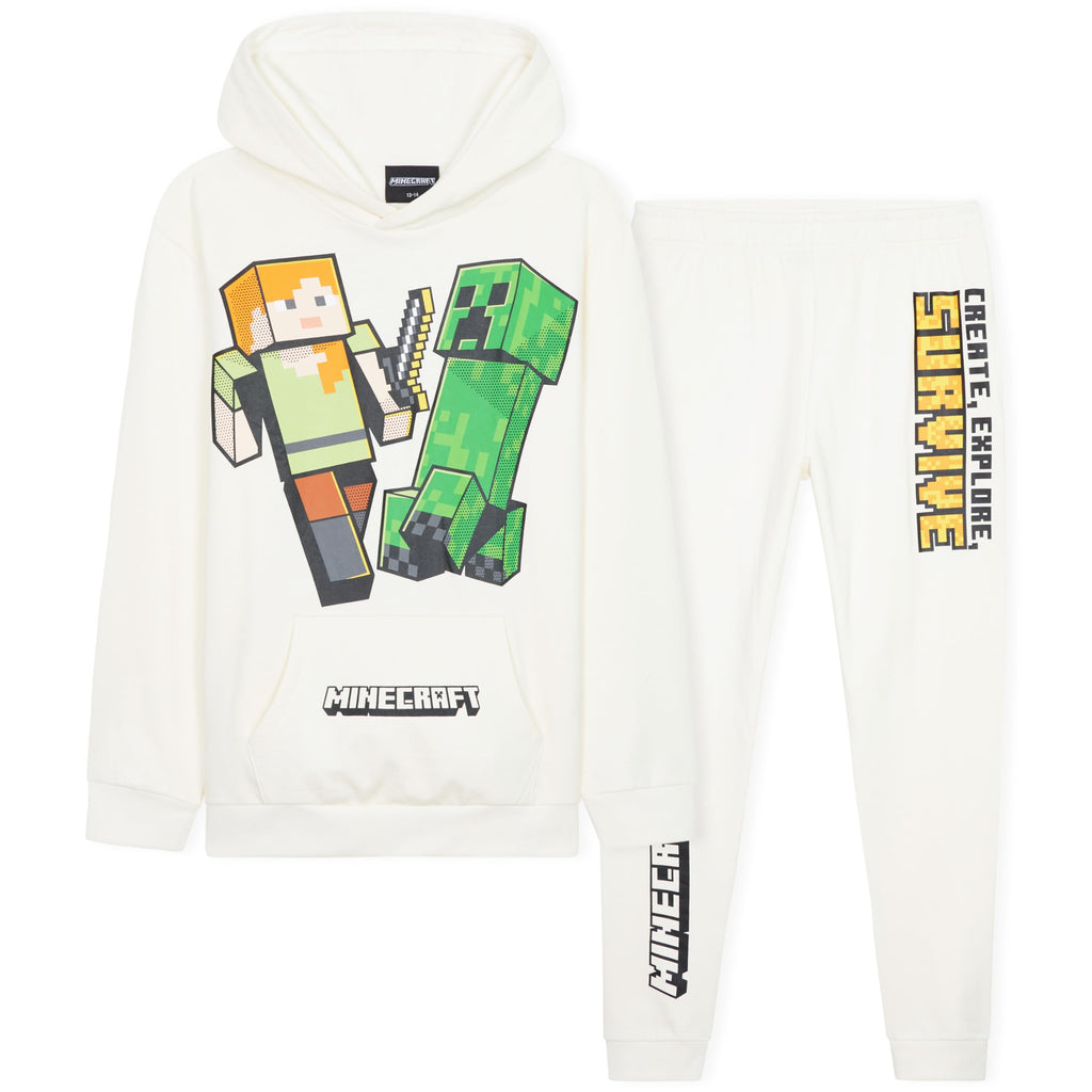 Minecraft Boys Tracksuit Set - Hoodie and Pants Boys