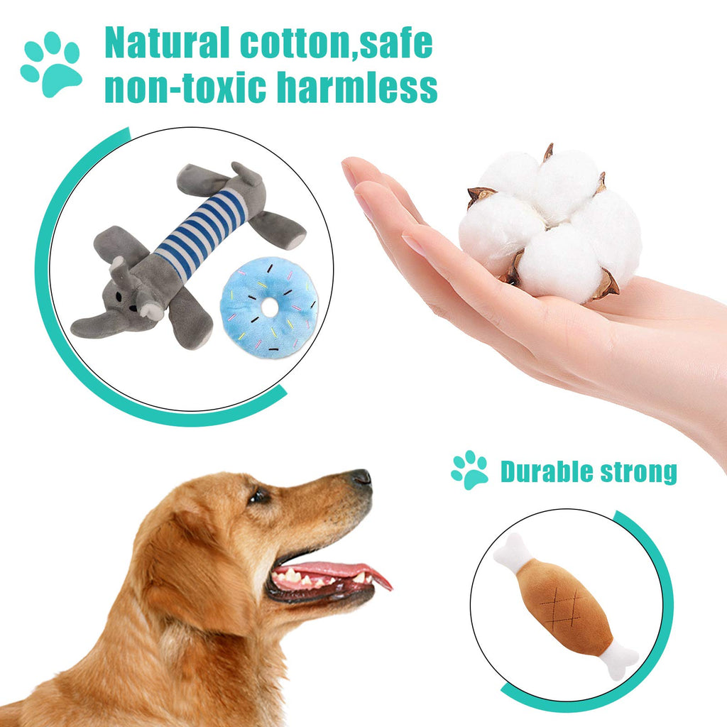Toys for Dogs, Interactive Toys Set of 15 Pieces Toy for Dogs, Ecological, Safe and Durable Dog Toy, Can Be Used to Clean the Teeth of Dogs