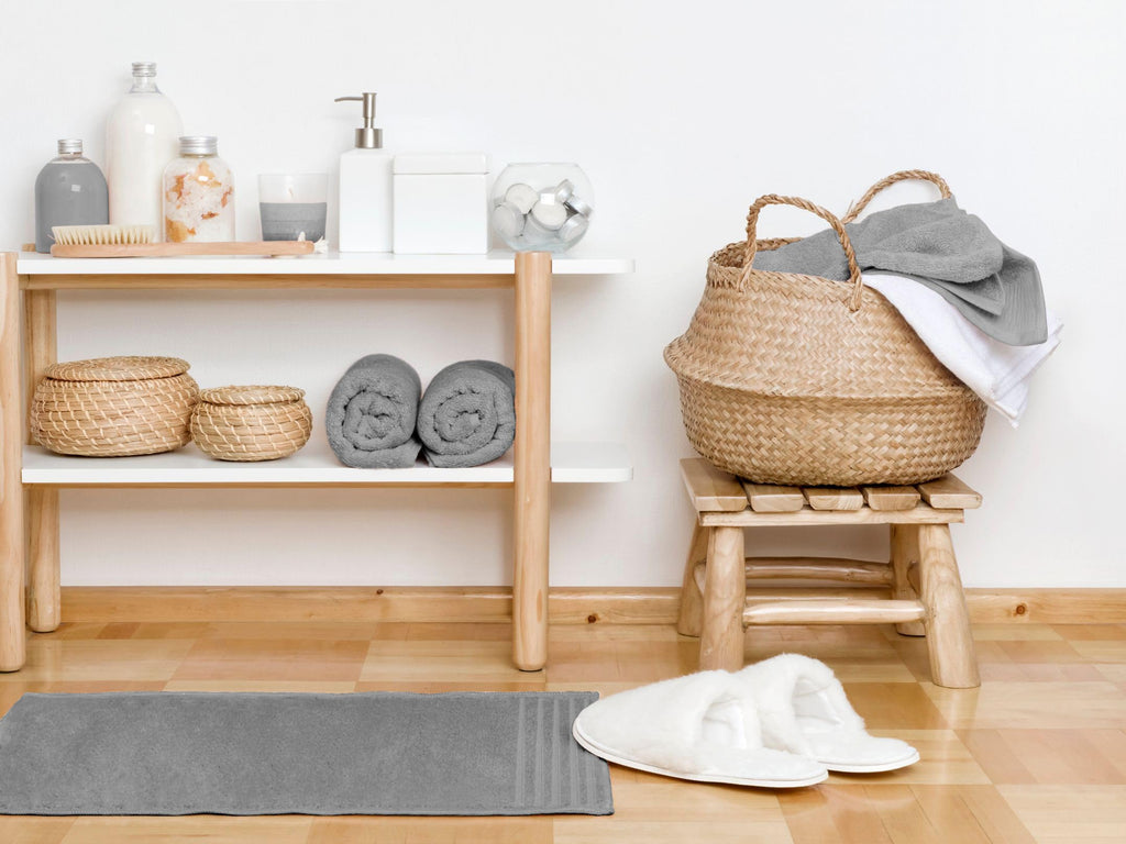 500 g Plain Full Bath Towel Set – Large and Small Terry Towels, 100% Cotton – Pack (2 Washbasin + 2 Shower) – High Absorption – Cotton Towel – Grass