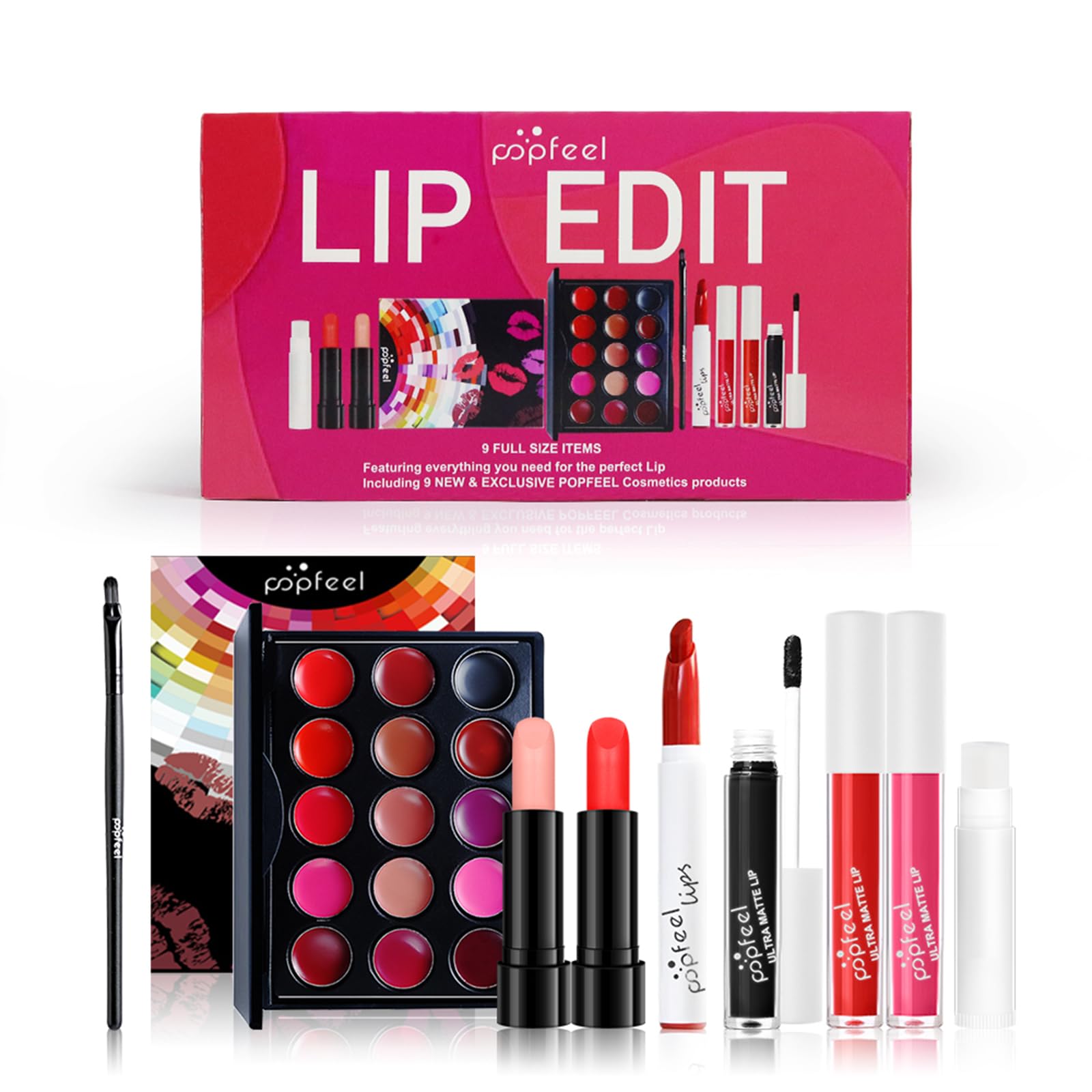 Makeup Sets, Makeup Beauty Gift for Women, with Eyeshadow Palette, Mask, Brow Pencil, Eyeshadow Brush, Vegan Cosmetics, Makeup Set Eyes and Face