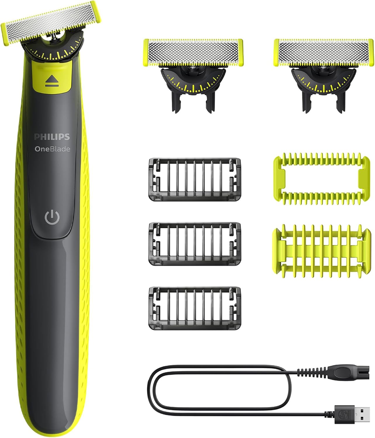 Philips OneBlade 360 Authentic Barber, Electric Facial & Body Shaver & Trimmer, 3x 360 Blades, 3x Fledgling Beard Comb (1.3.5"), 1x Body Kit, QP2824/31