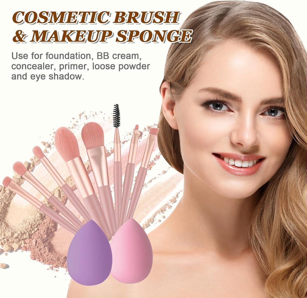 Women's Makeup Kit, Gift Set for Teenagers Girl, Professional Makeup Case Kit Complete with Eye Shadow Palette, Liquid Makeup Foundation, Mascara, Lip Gloss