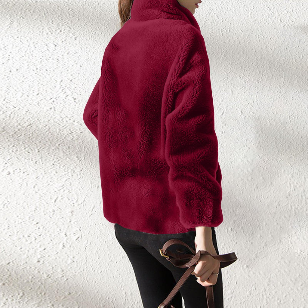 Women's Winter Fleece Jacket Winter Plus Size Transition Jacket with Hood Thermal Parka Hoodie Elegant Clothes